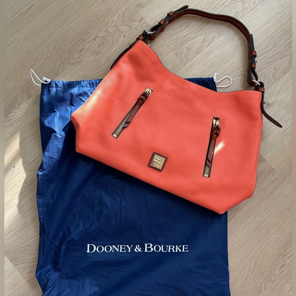 D&B coral leather Hobo